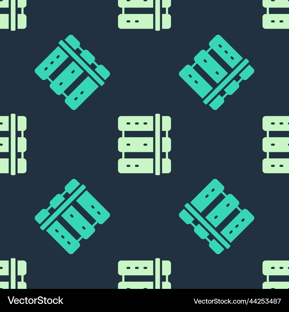 Green and beige server data web hosting icon Vector Image