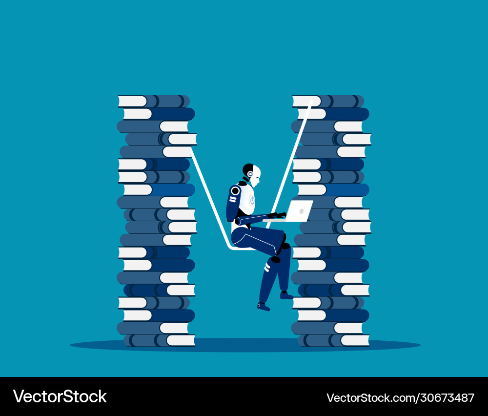 Learning and development book knowledge Vector Image