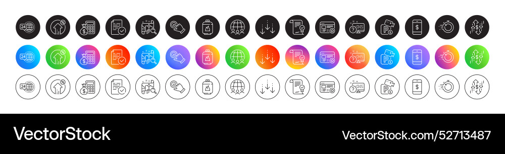 Parking security smartphone payment and scroll Vector Image