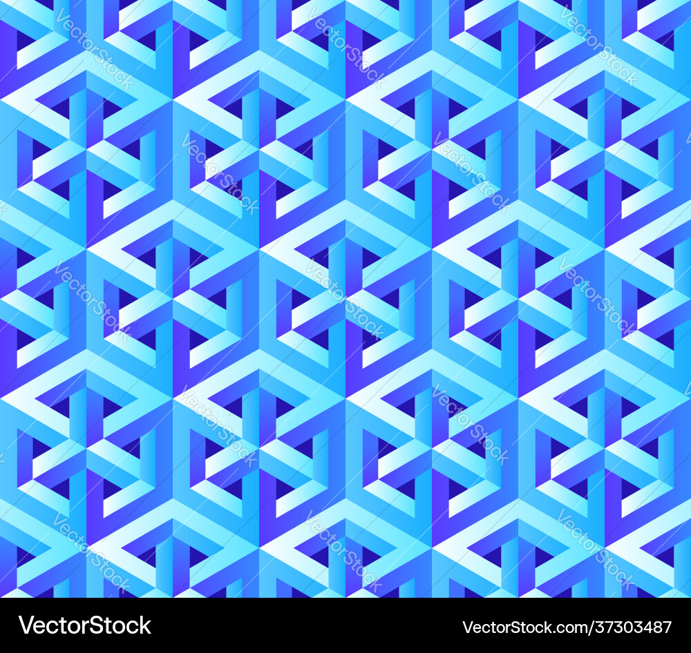 Seamless pattern with unreal optical hexagon Vector Image