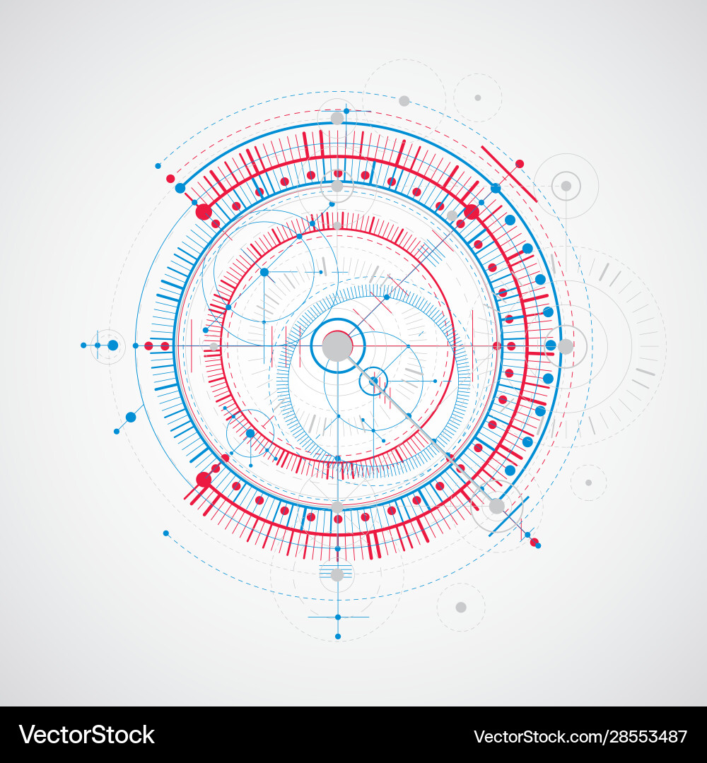 Technical plan abstract engineering draft for use vector image