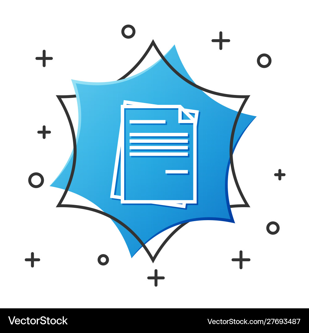 White line file document icon isolated on White line file document icon isolated on Vector Image