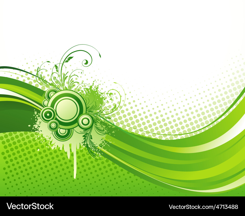 Abstract curved lines background template vector image
