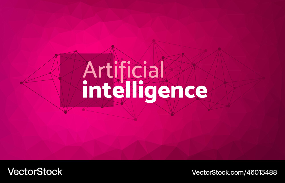 Ai artificial intelligence network pattern Vector Image