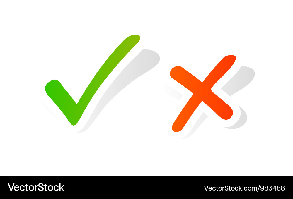 Check Mark Icons Vector Image