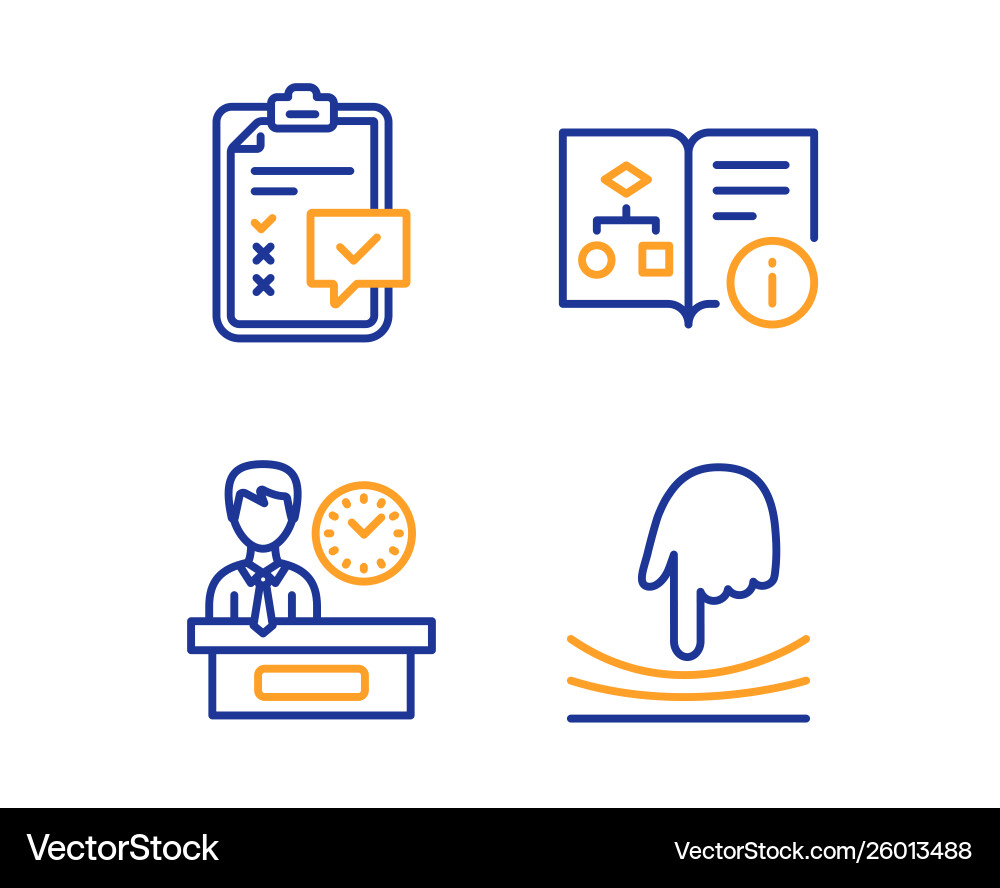 Checklist technical algorithm and presentation vector image