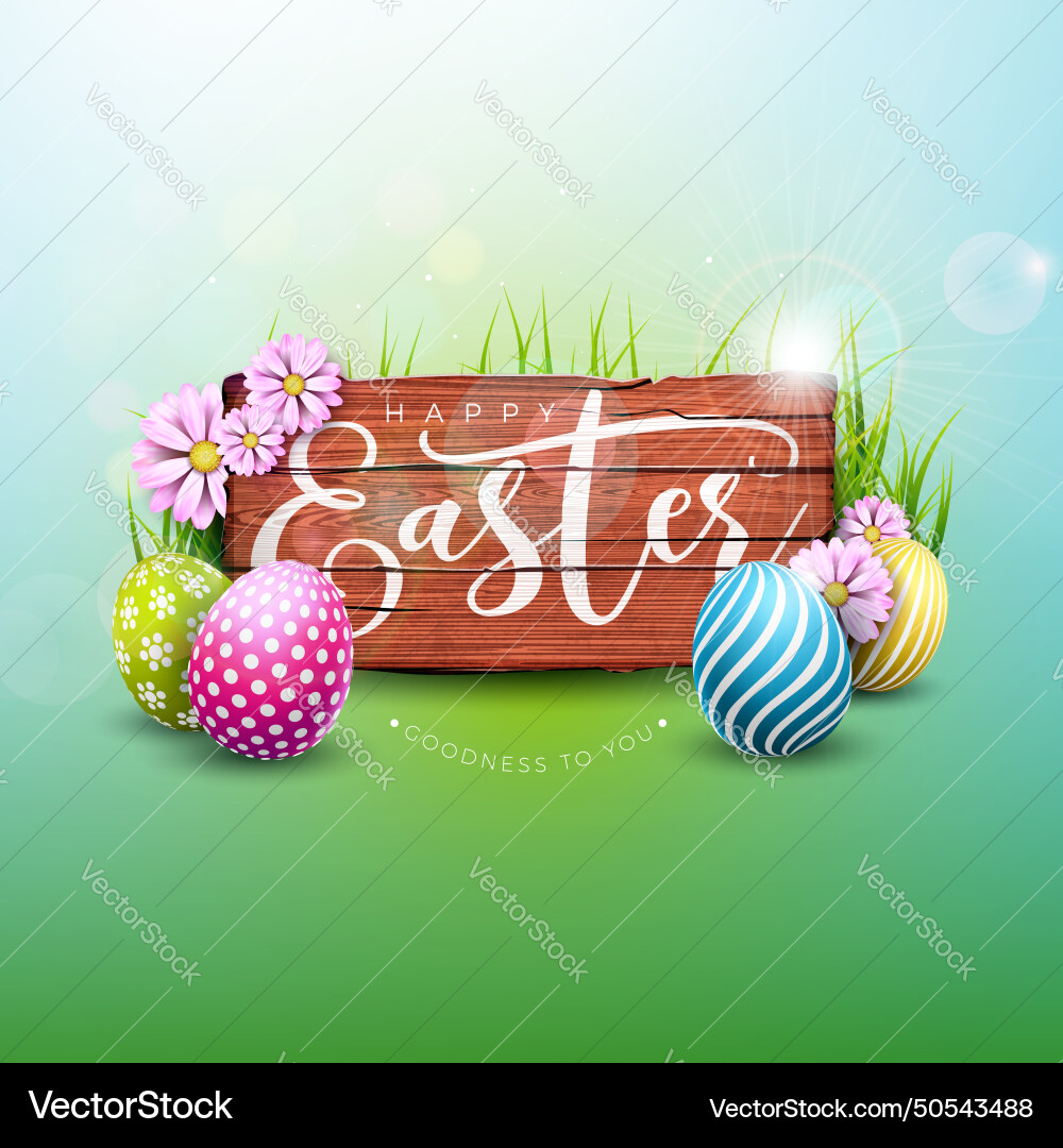 Happy easter holiday Royalty Free Vector Image