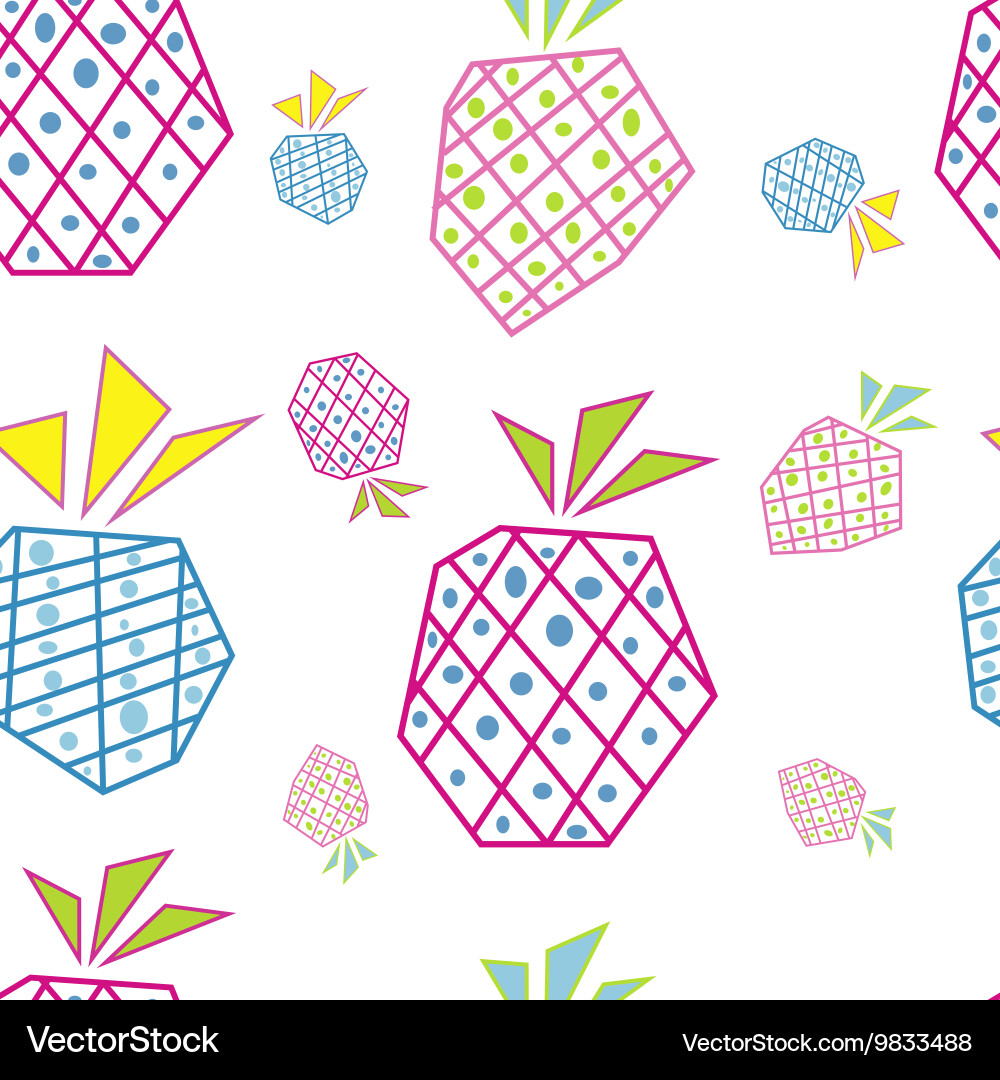 Pineapples pattern Vector Image