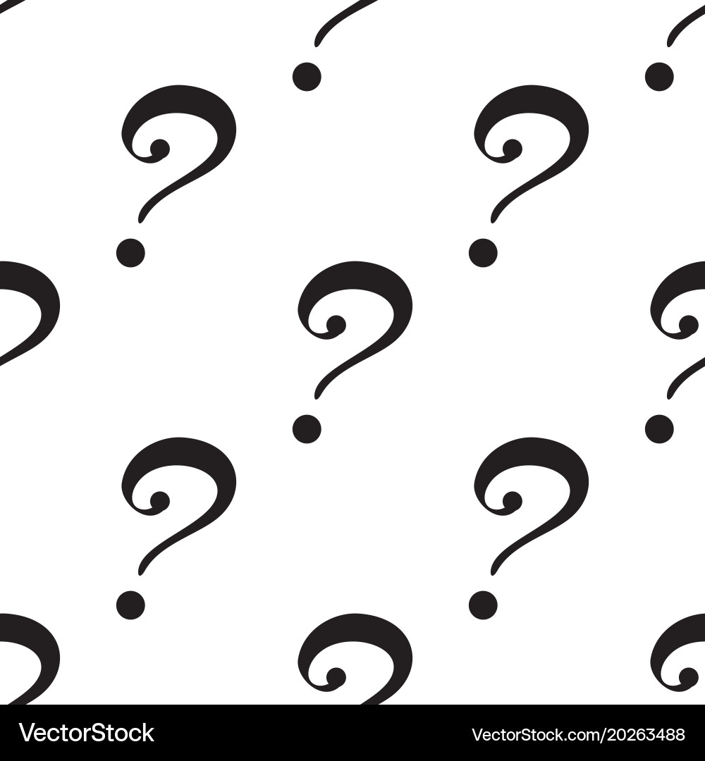 Question marks or interrogation pattern vector image