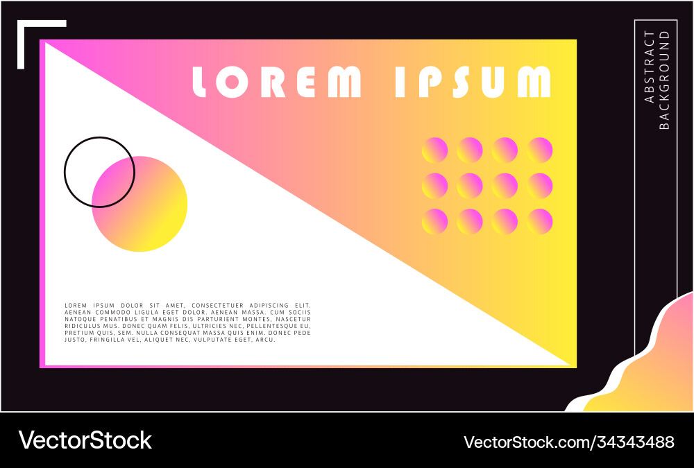 Slideshow abstract gradient background vector image