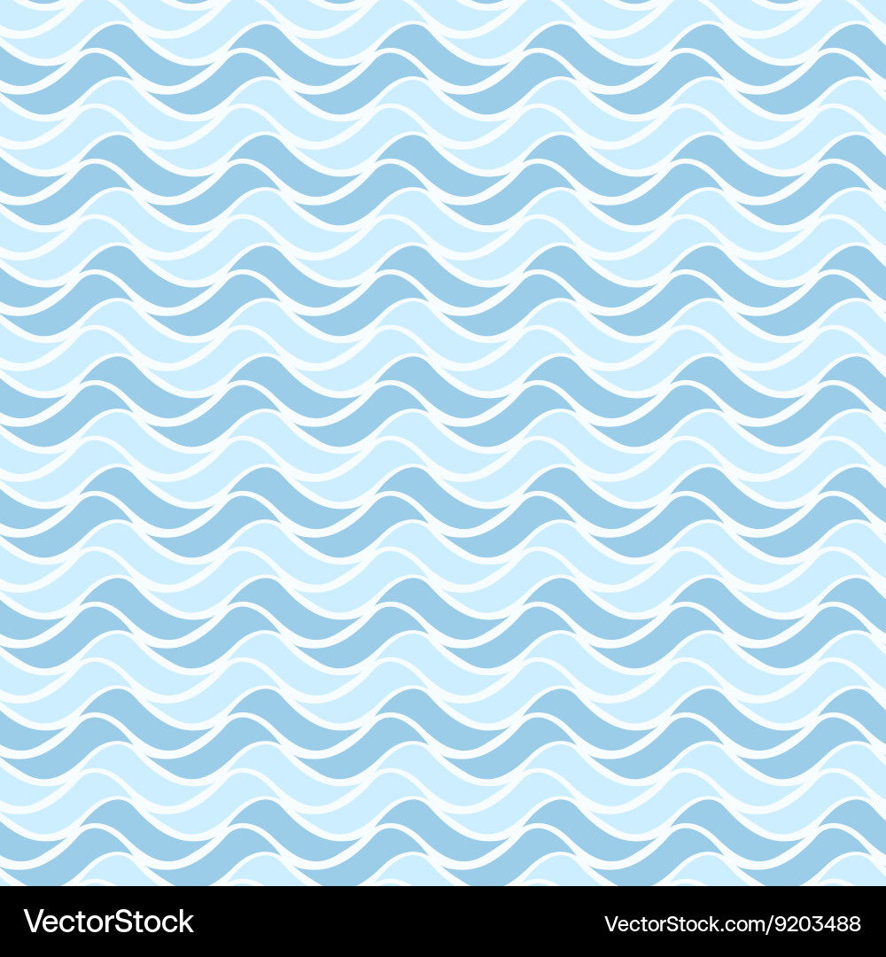Wavy geometric pattern - seamless background Vector Image