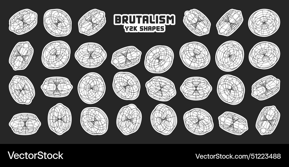 Wireframe lined shapes perspective mesh 3d grid Wireframe lined shapes perspective mesh 3d grid vector image