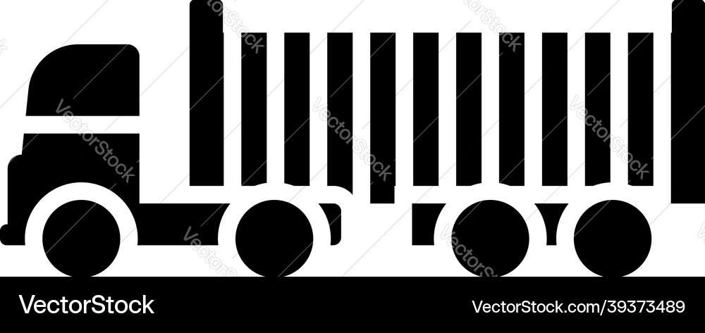 Container truck icon Container truck icon vector image
