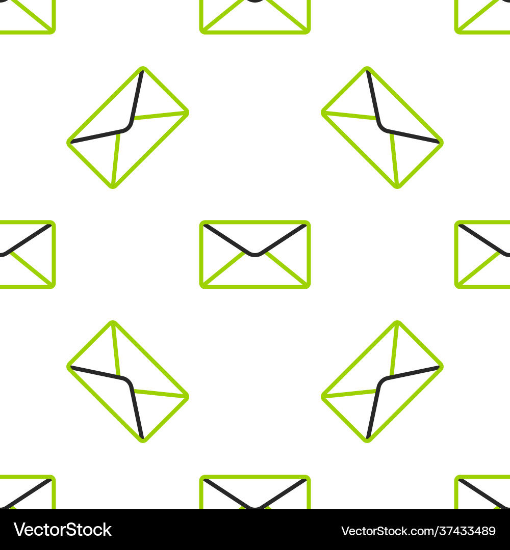 Line envelope icon isolated seamless pattern Line envelope icon isolated seamless pattern vector image