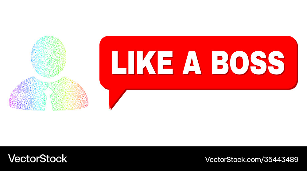 Spectral net gradient clerk icon and like a boss Spectral net gradient clerk icon and like a boss vector image
