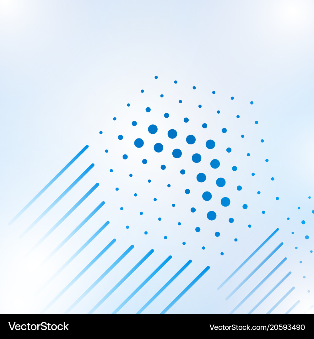 Abstract Network Lines & Dots vector image