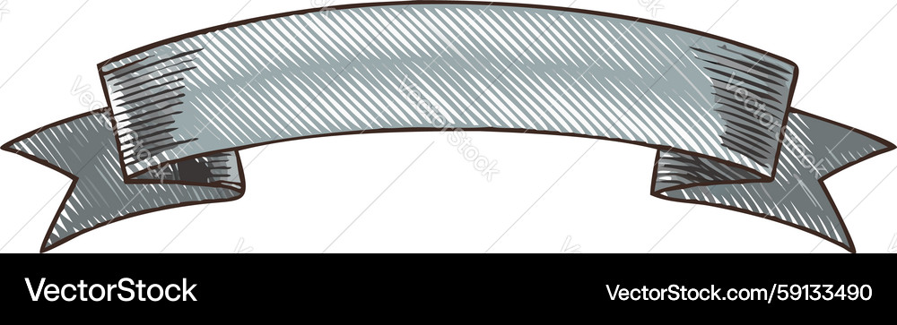 Gray Ribbon Banner - Rustic Texture – Royalty-Free Vector | VectorStock