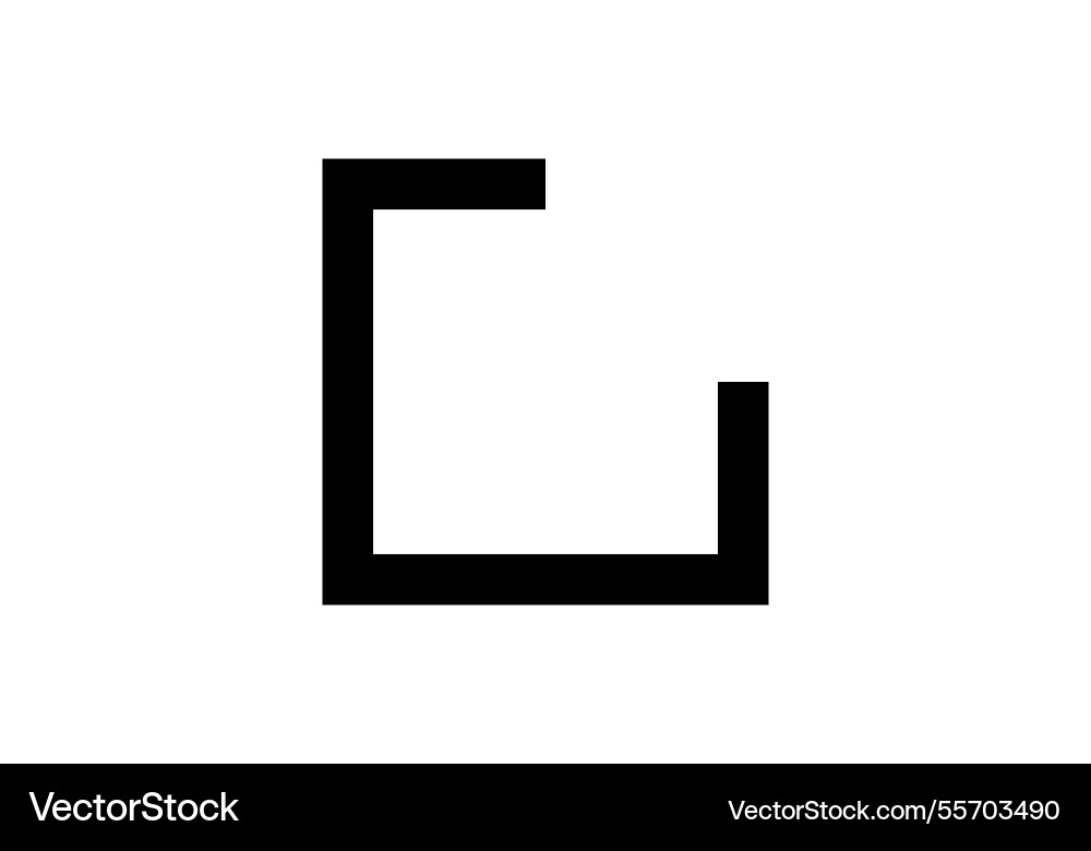 Simple checkbox icon in minimalist style vector image