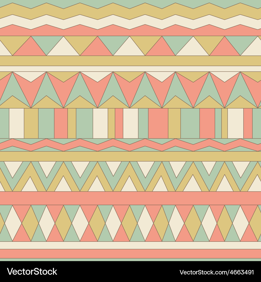 Abstract retro geometric seamless pattern Vector Image