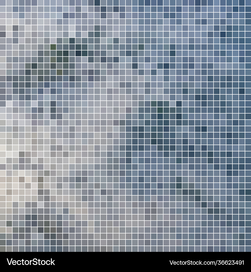 Abstract square pixel mosaic background vector image