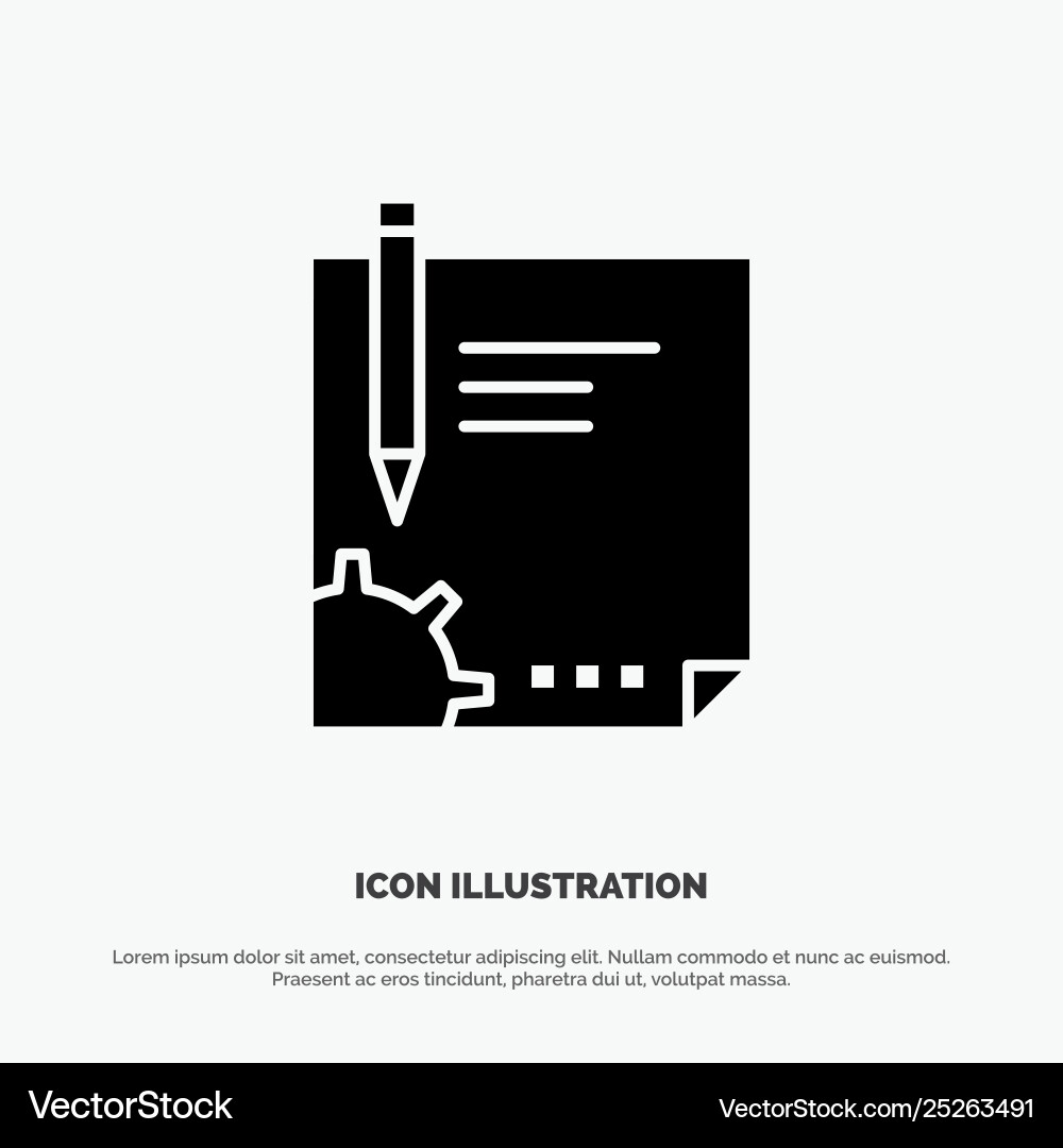 Contract document file page paper sign signing vector image