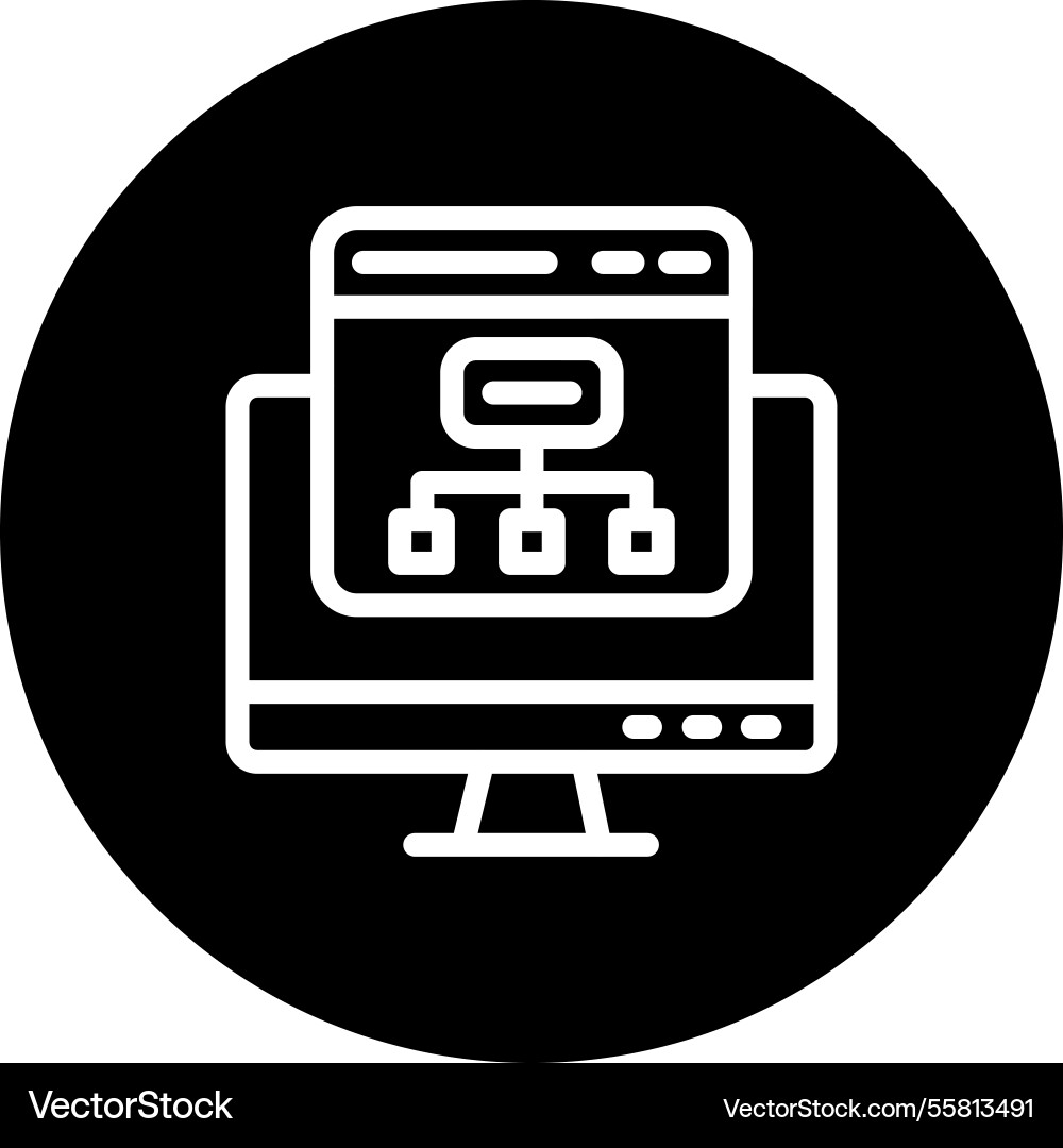 Flowchart icon design Vector Image