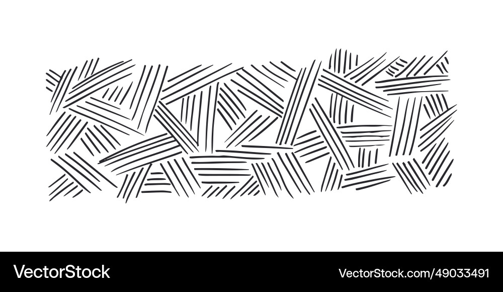 Horizontal pattern texture line hand drawn Vector Image