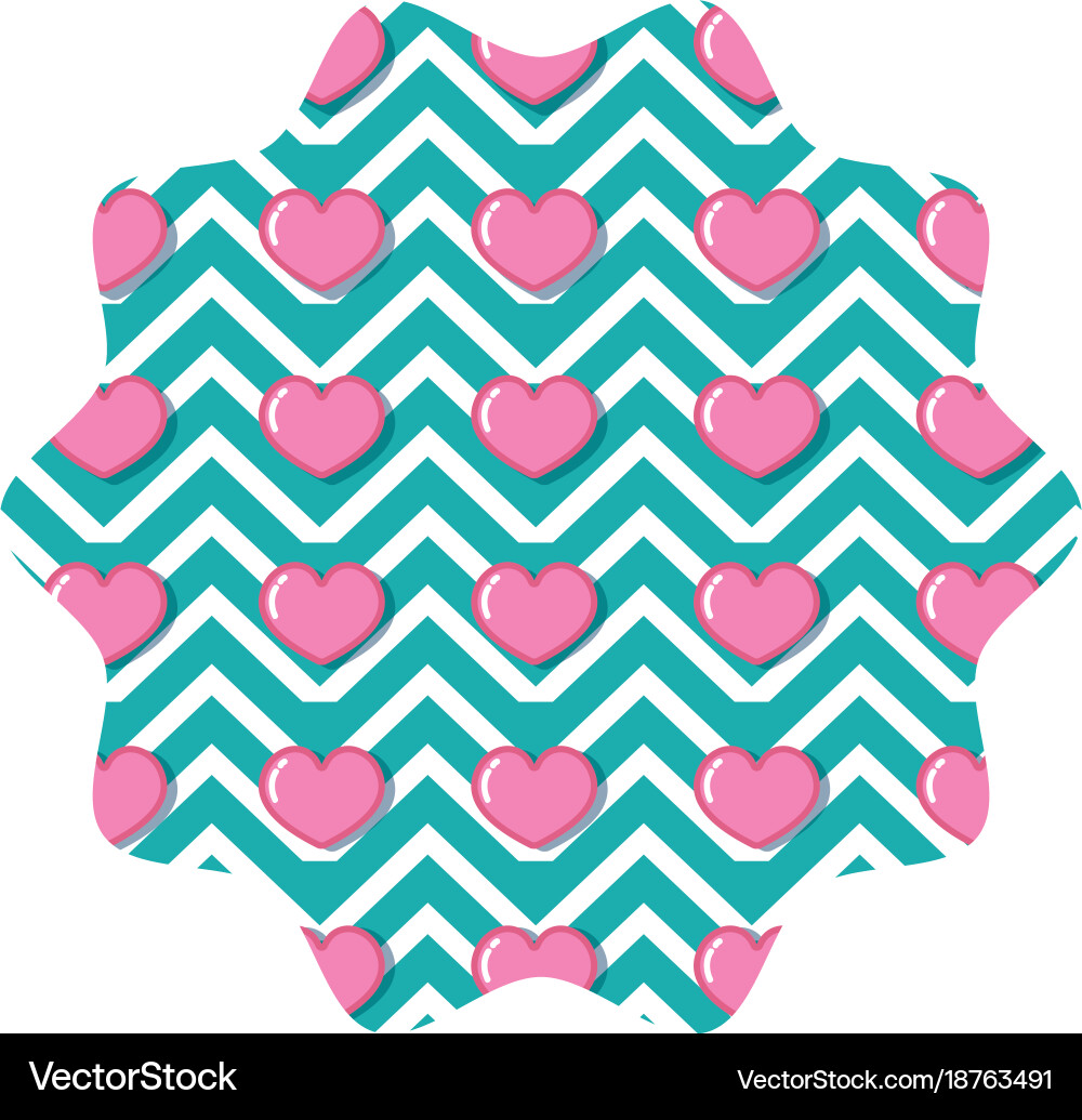 Isolated pattern seal stamp design Vector Image