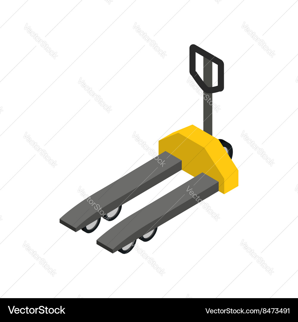 Manual Pallet Stacker Icon vector image
