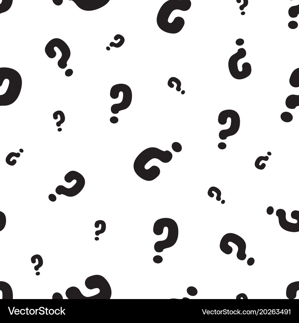 Question marks or interrogation pattern Vector Image
