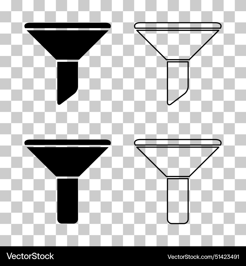 Set von Filter-Taste Web-Form-Icon Filterung Set von Filter-Taste Web-Form-Icon Filterung vektorbild
