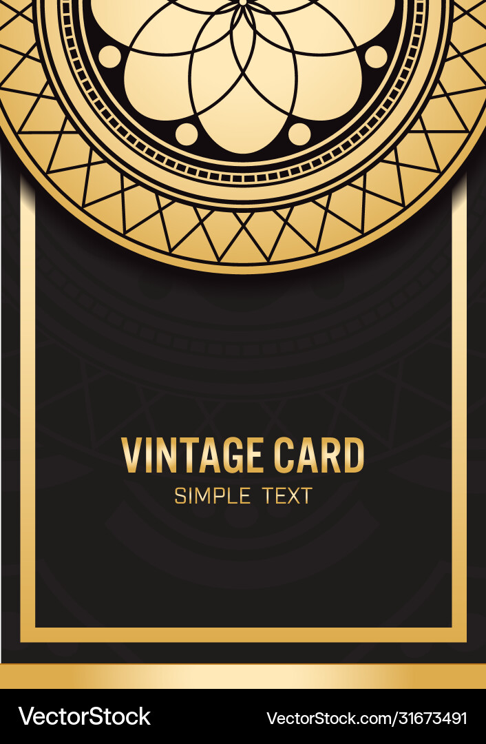 Template card with abstract background design vector image