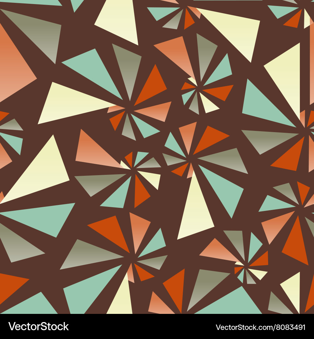 Triangular torsion seamless pattern vector image
