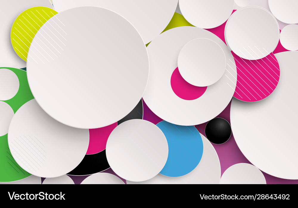 Abstract colorful circles composition and minimal Abstract colorful circles composition and minimal vector image