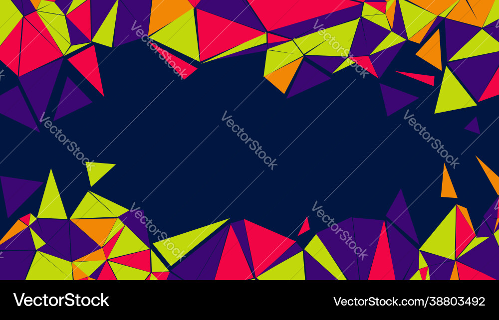Abstract geometric background with triangles vector image