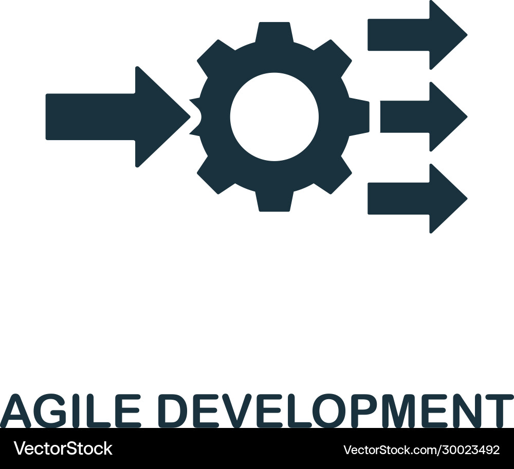 Agile development icon simple element from Agile development icon simple element from vector image