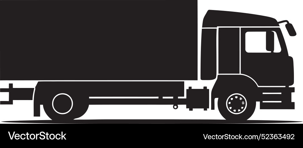 Cargo trucking fleet showcasecommercial truck illu Cargo trucking fleet showcasecommercial truck illu vector image