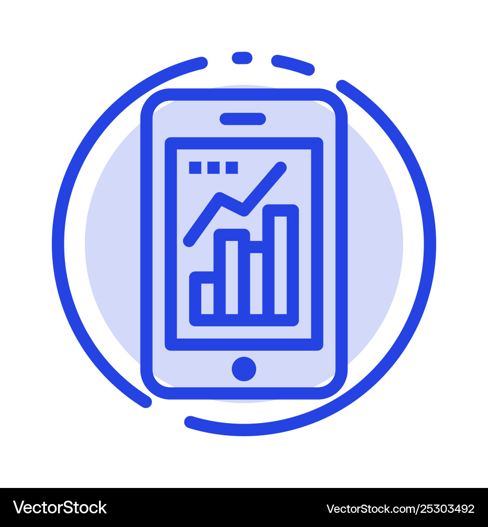 Graph analytics info graphic mobile Graph analytics info graphic mobile vector image