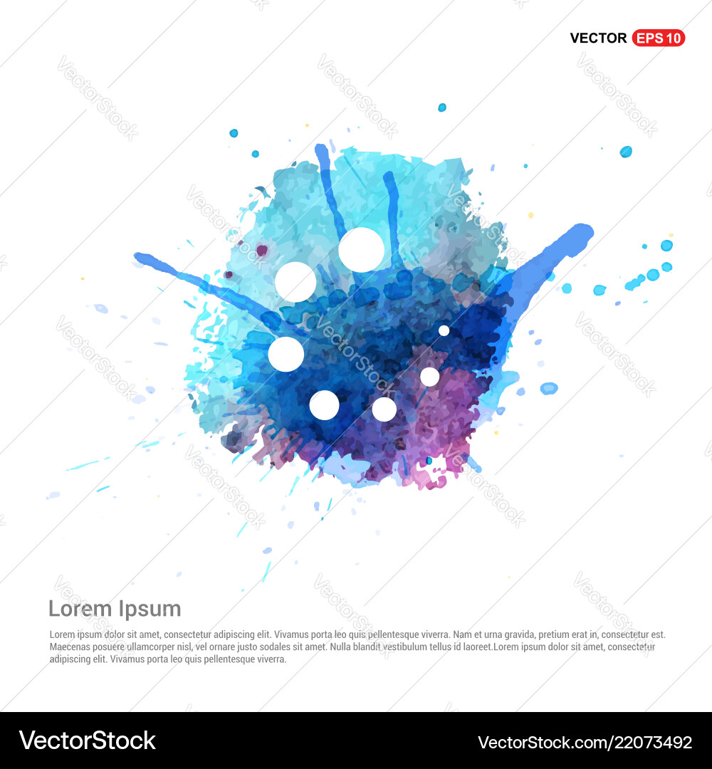 Loading buffer icon - watercolor background Loading buffer icon - watercolor background vector image