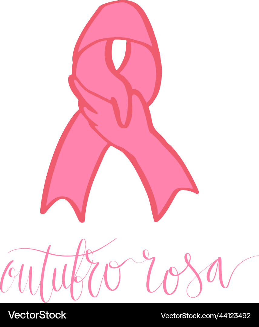 Outubro rosa - october rosa im portugiesisch Outubro rosa - october rosa im portugiesisch vektorbild