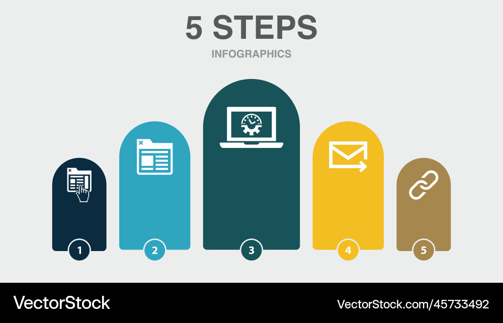 Website browser web cookies email link icons vector image