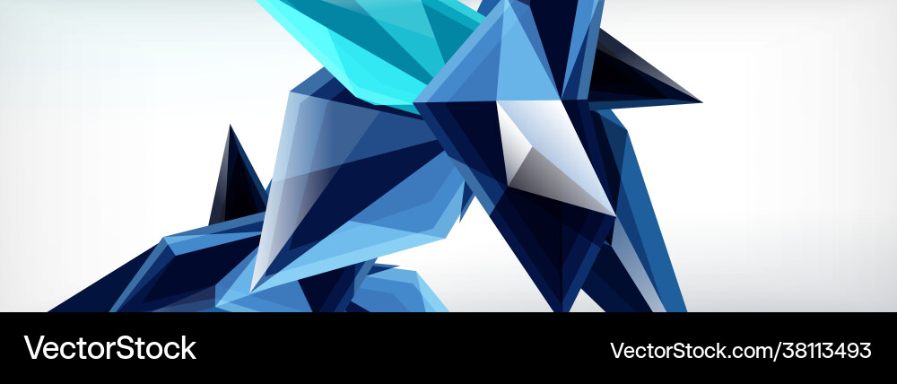 3d triangles and pyramids abstract Vector Image