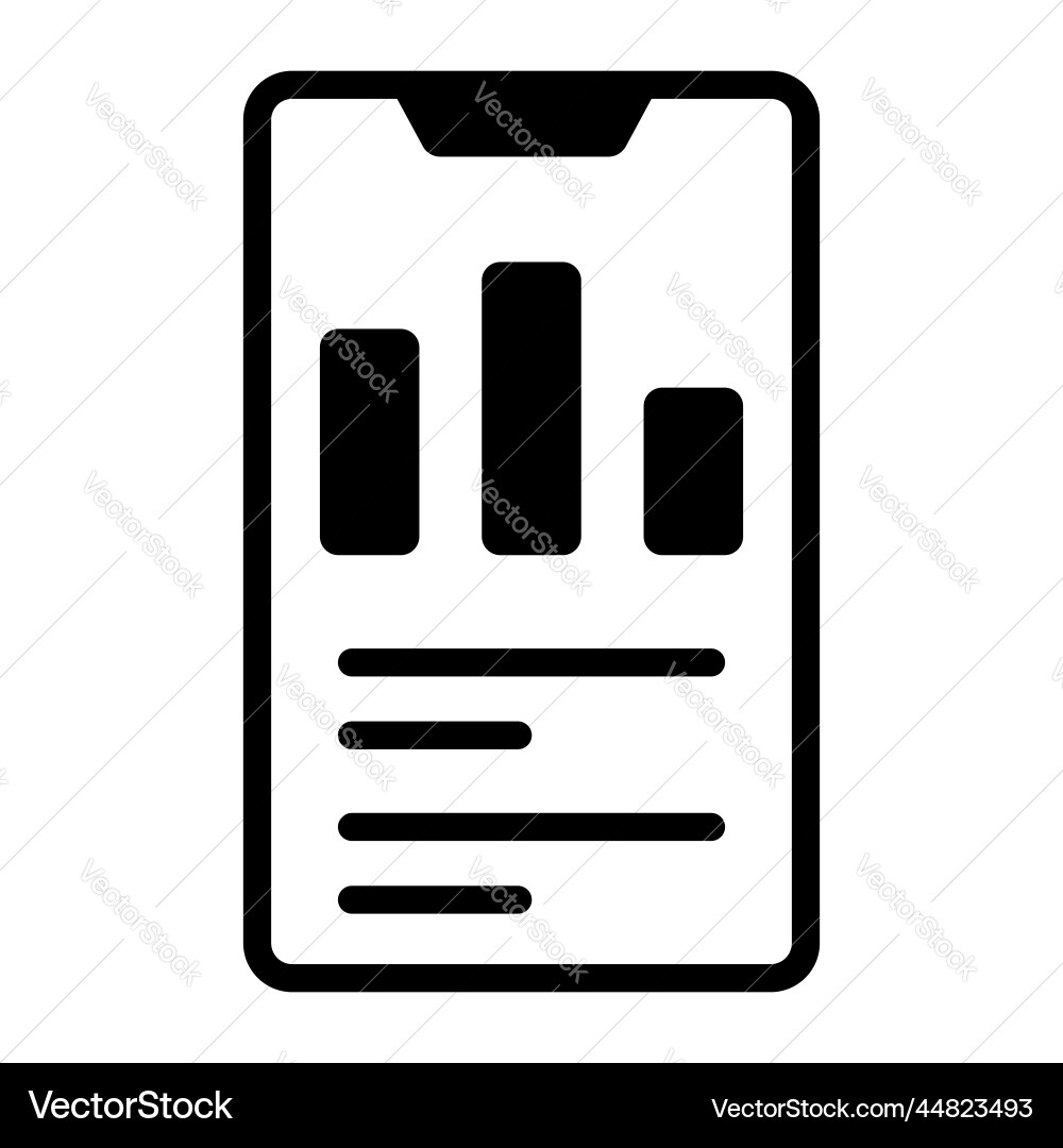 Analytics icon user interface as a simple sign Vector Image