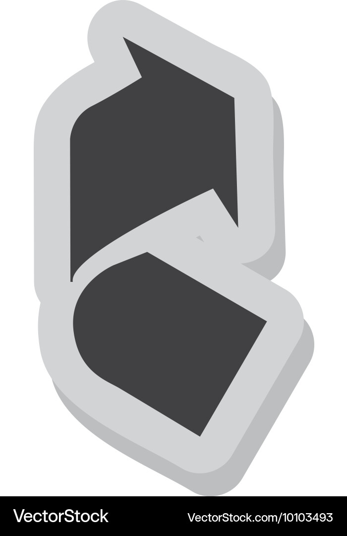 Arrows signal index icon vector image