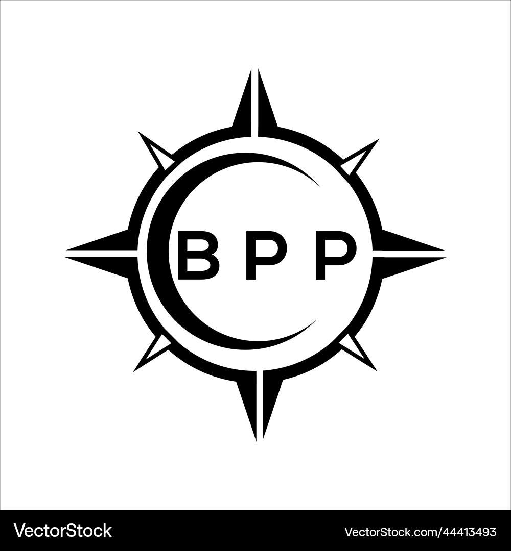Bpp abstract technology circle setting logo Vector Image
