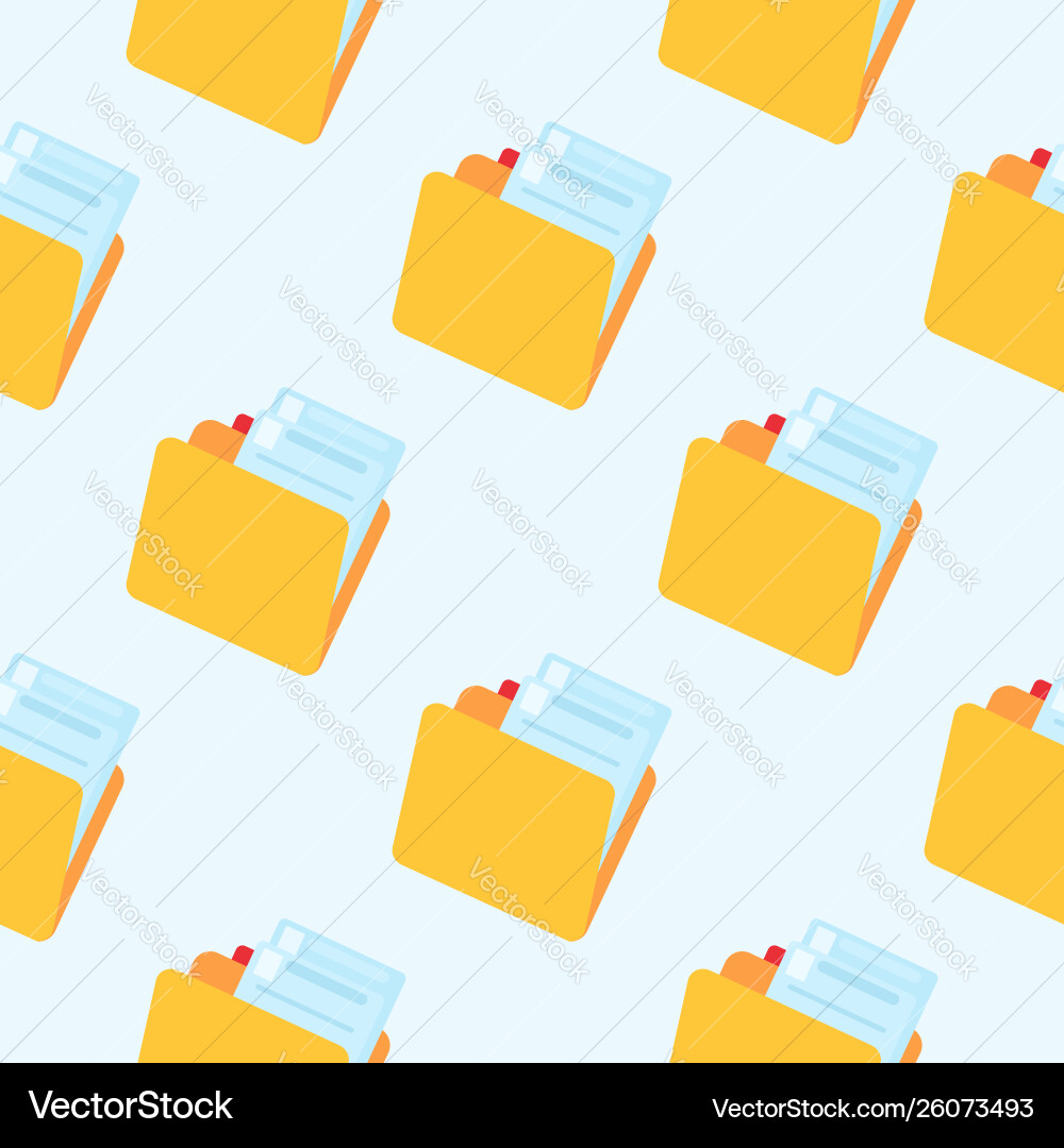 Folder symbol seamless pattern icon Folder symbol seamless pattern icon vector image