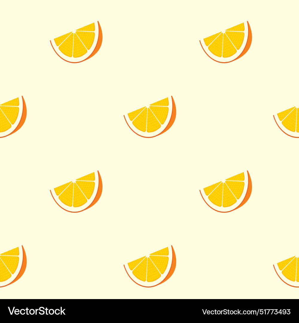 Fruit seamless pattern with sliced oranges Fruit seamless pattern with sliced oranges vector image