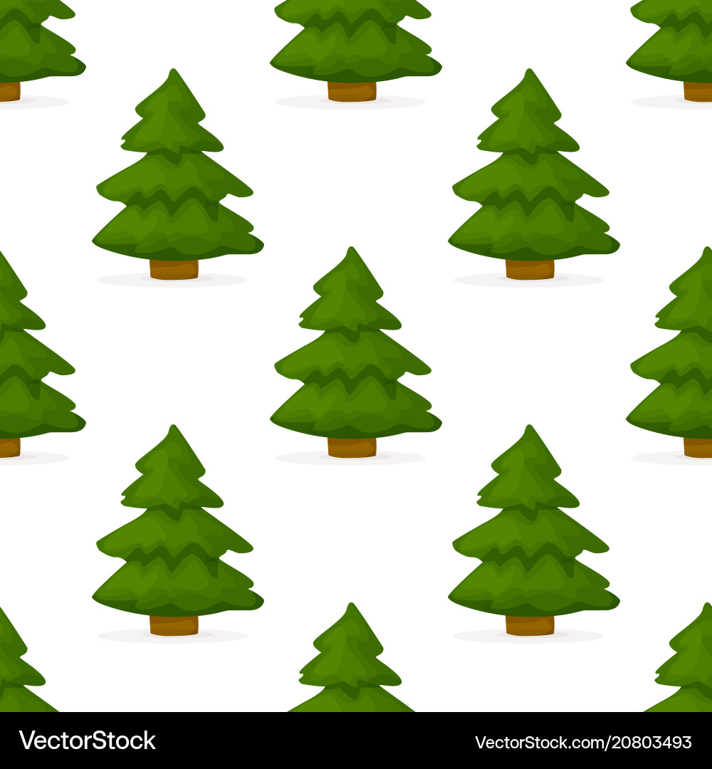 Pine tree forest seamless pattern background Pine tree forest seamless pattern background vector image