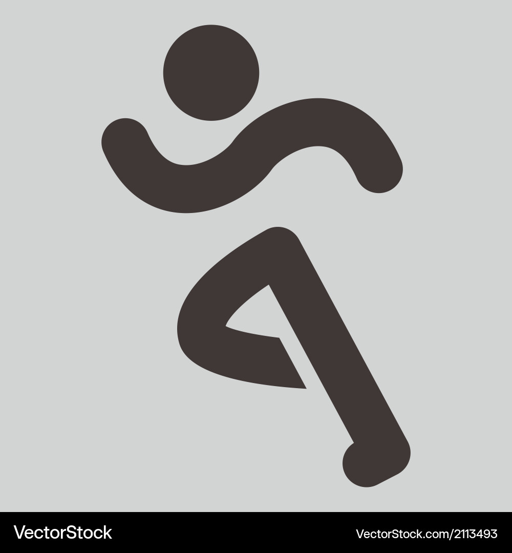 Running icon vector image