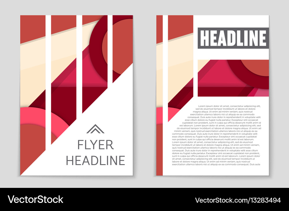 Abstract layout background set for art Vector Image